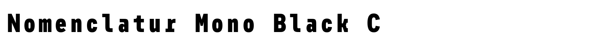 Nomenclatur Mono Black C image